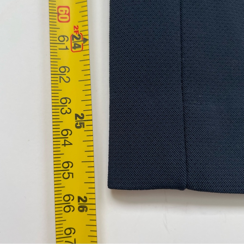 Jenni Kayne Slim Ankle Trouser Pants Cigarette Style Navy Side Zip Size 8 - Picture 14 of 14